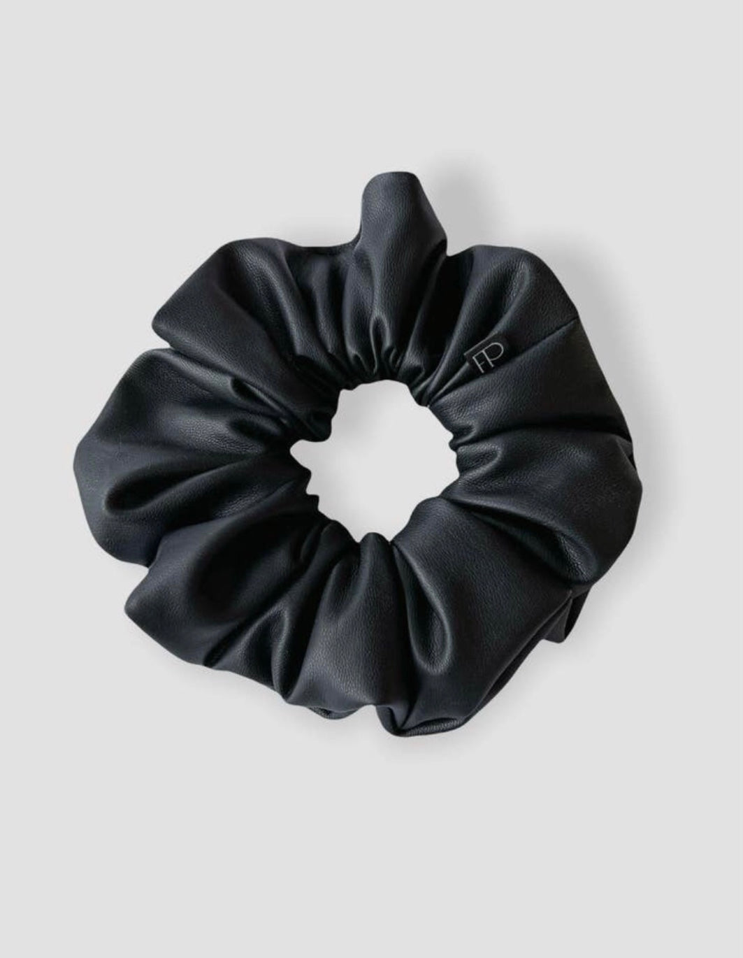 Faux Leather Scrunchie