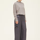 Grey Satin Cargo Pant