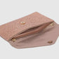 Rose Gold Rhinestone  Envelope Clutch Bag