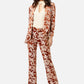 Tan Velvet Embroidered Pant