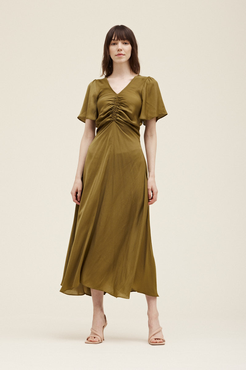 Green Silk Dress