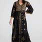 Black and Gold Maxi Dress