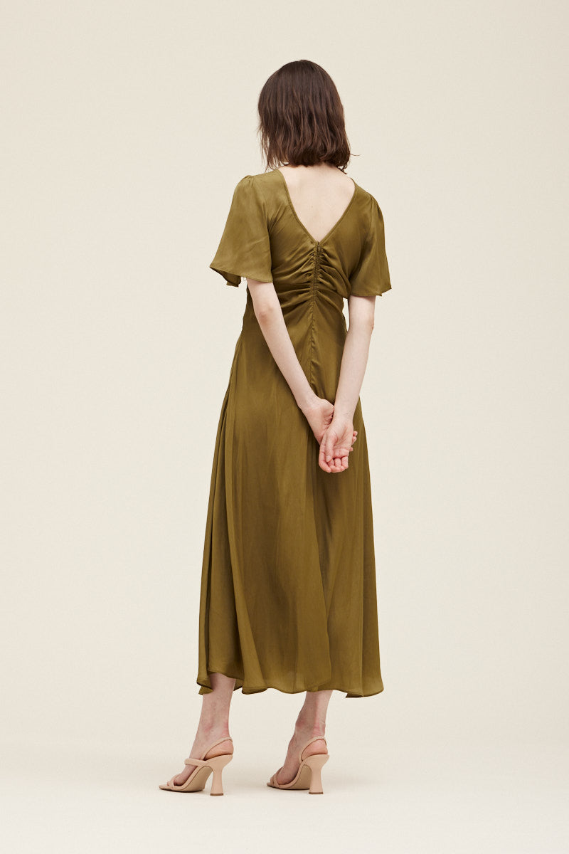 Green Silk Dress