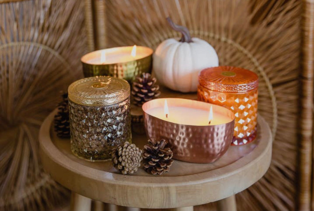 Holiday Spiced Toddy Candle in Hammered Copper Bowl