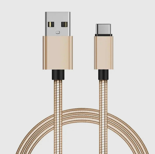 6FT Metallic Cell Phone Cable