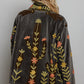Charcoal Embroidered Velvet Jacket