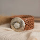 Tan Leather Braided Belt - Small