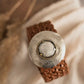 Tan Leather Braided Belt - Small