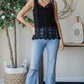 Black Crochet Top