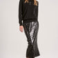 Black Sequin Maxi Skirt