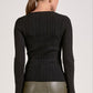 Black Plisse Top