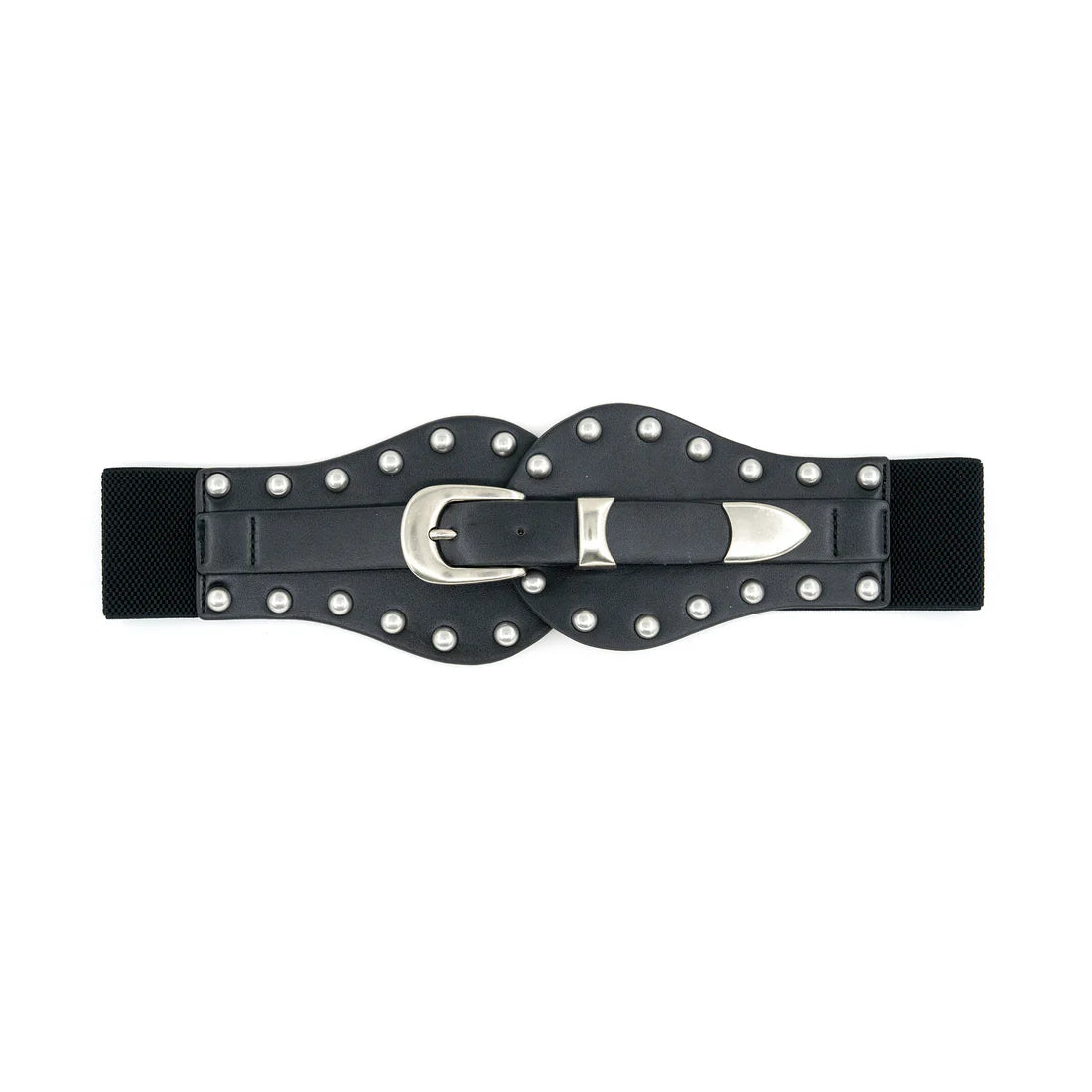 Wide Studded Belt