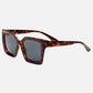 Square Statement Tortoise Sunglasses