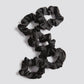 5 Pack Black Satin Scrunchies
