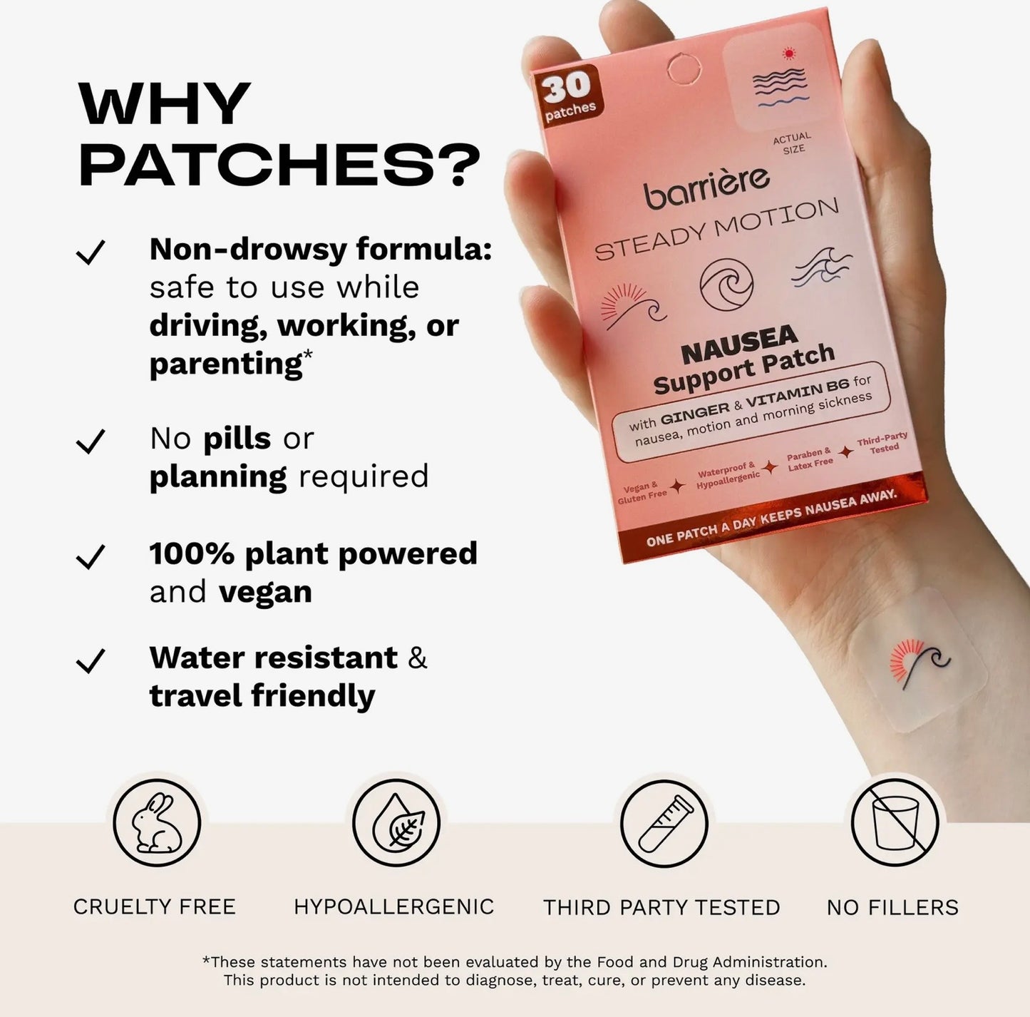Steady Motion Nausea Patch