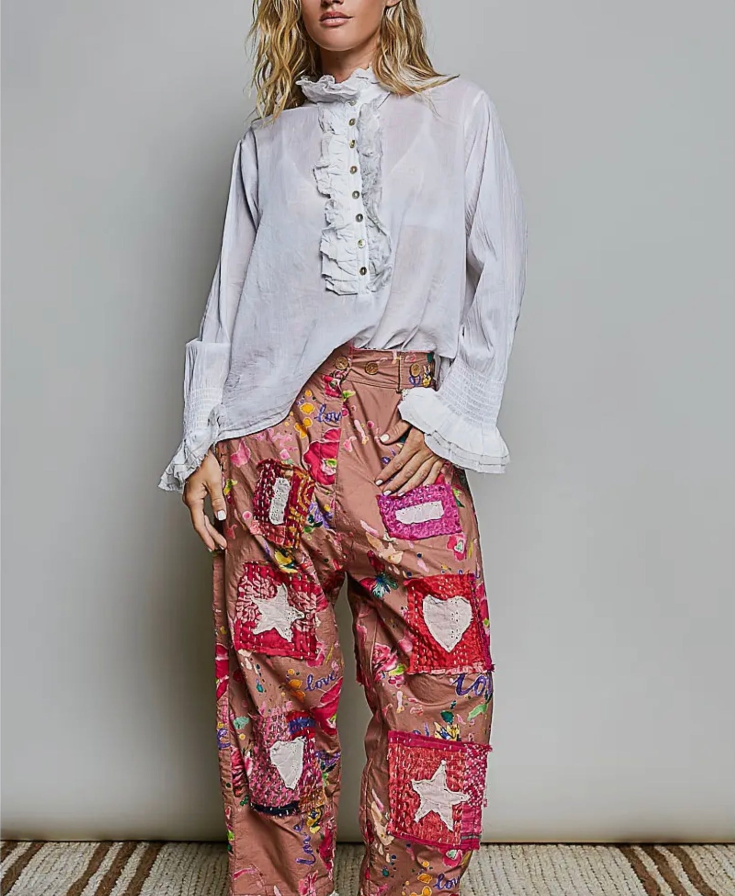 White Ruffle Shirt