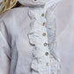 White Ruffle Shirt