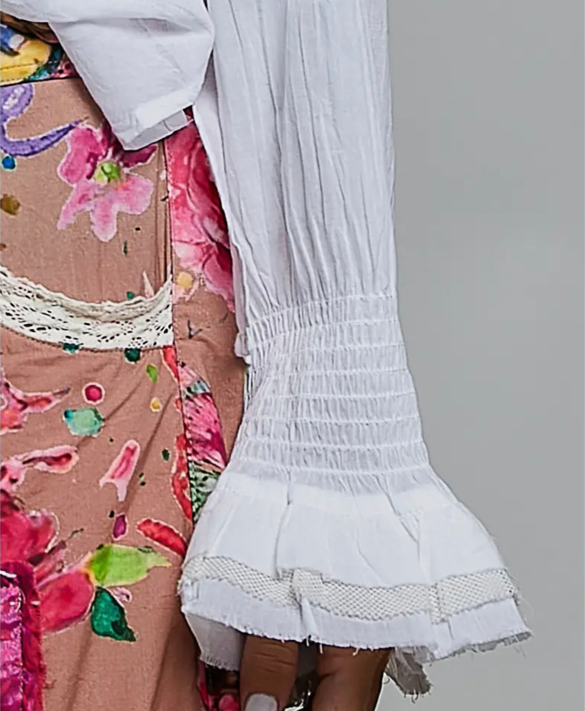 White Ruffle Shirt