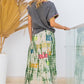 Green Tie Dye Maxi Skirt