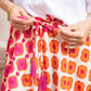 Colourful Print Silky Maxi Skirt