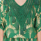 Green & Gold Palm Tassel Top