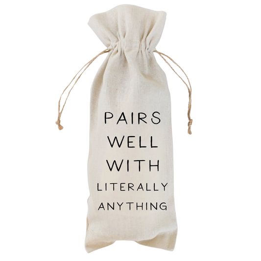 Linen Wine Bag