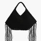 Sunflower Macrame Fringe Bag