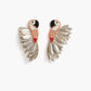 Peachy Parrot Earrings