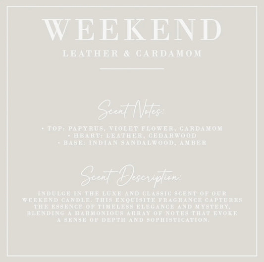 Weekend- Leather & Cardomon Everything Spray