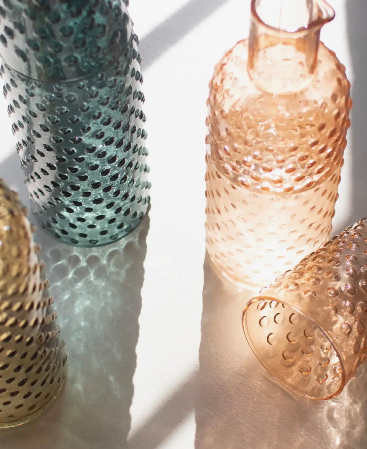 Bubble Glass Carafe with Tumbler