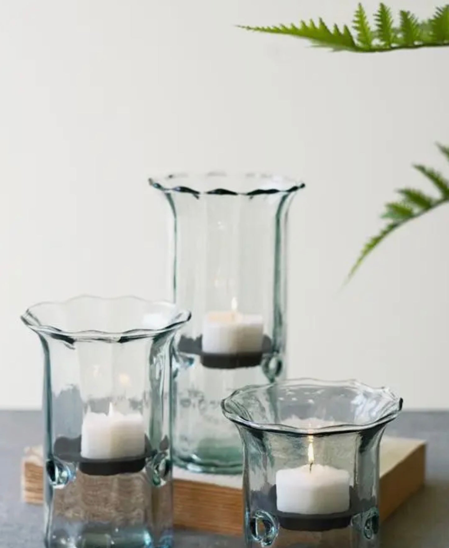 Ribbed Votive Hurricane