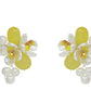 Handmade Yellow Floral Earrings