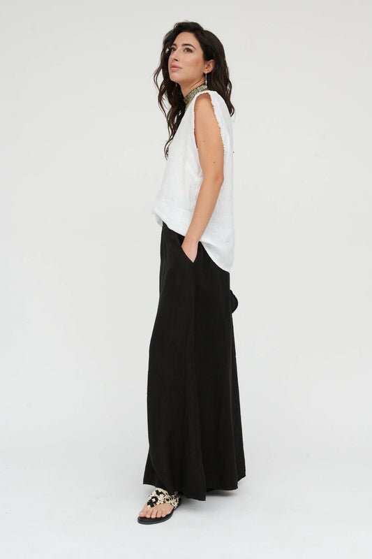 Wide Leg Linen Pants