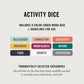 Activity Dice - Inspiration for Mood Boosting Activity