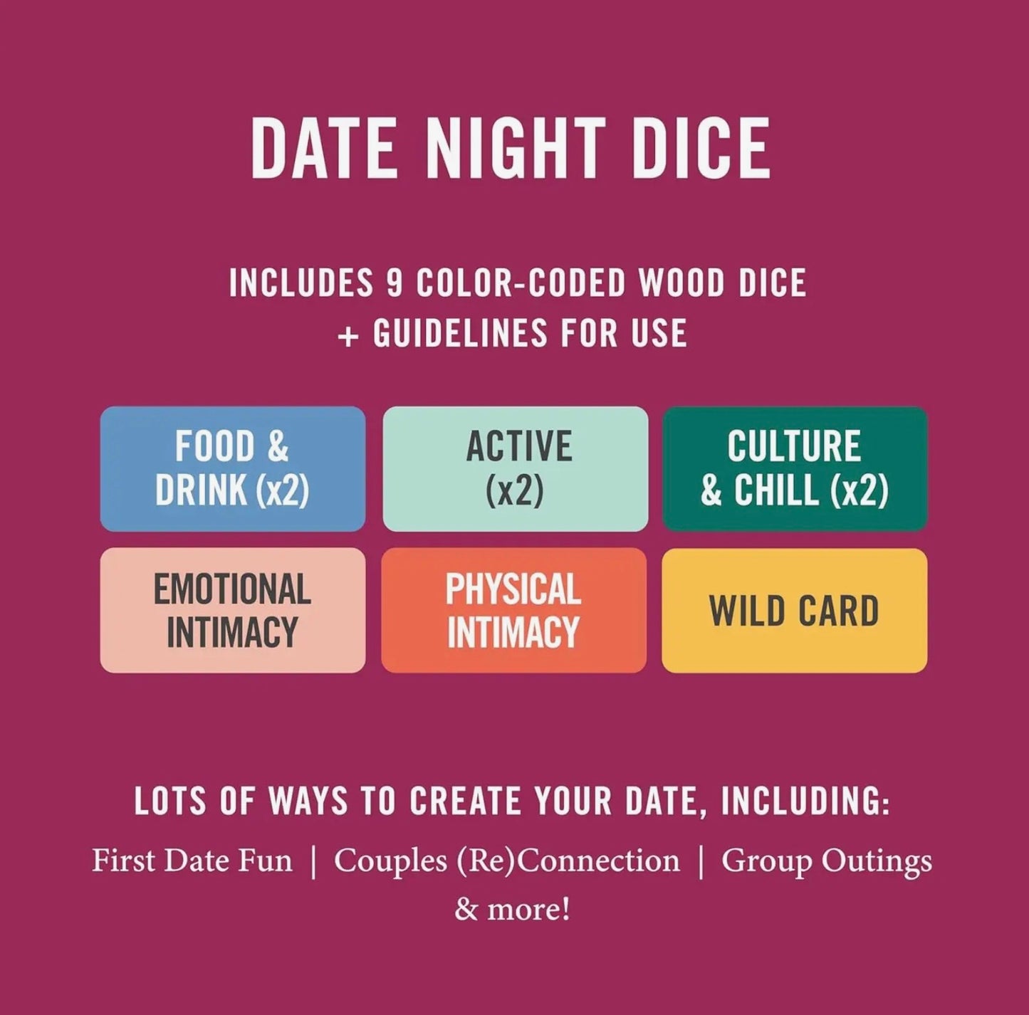 Date Night Dice - Inspiration for Fun & Flirty Dates