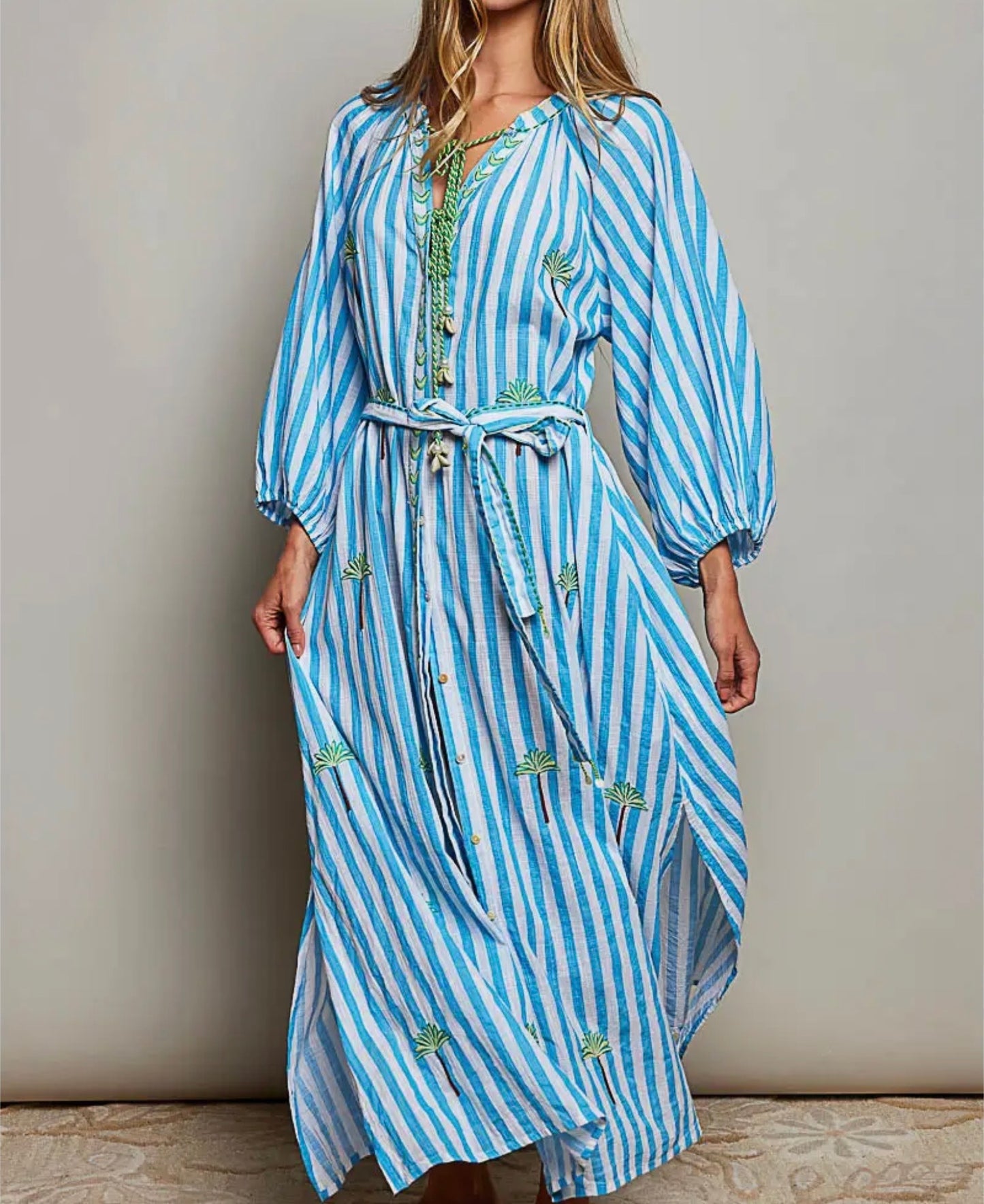 Blue & White Stripe Dress