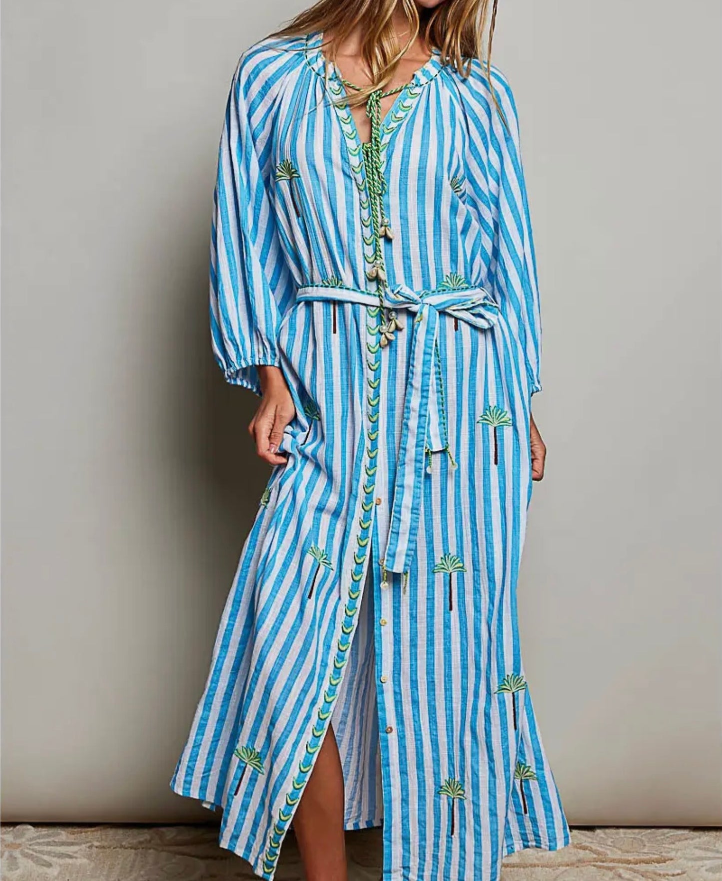 Blue & White Stripe Dress