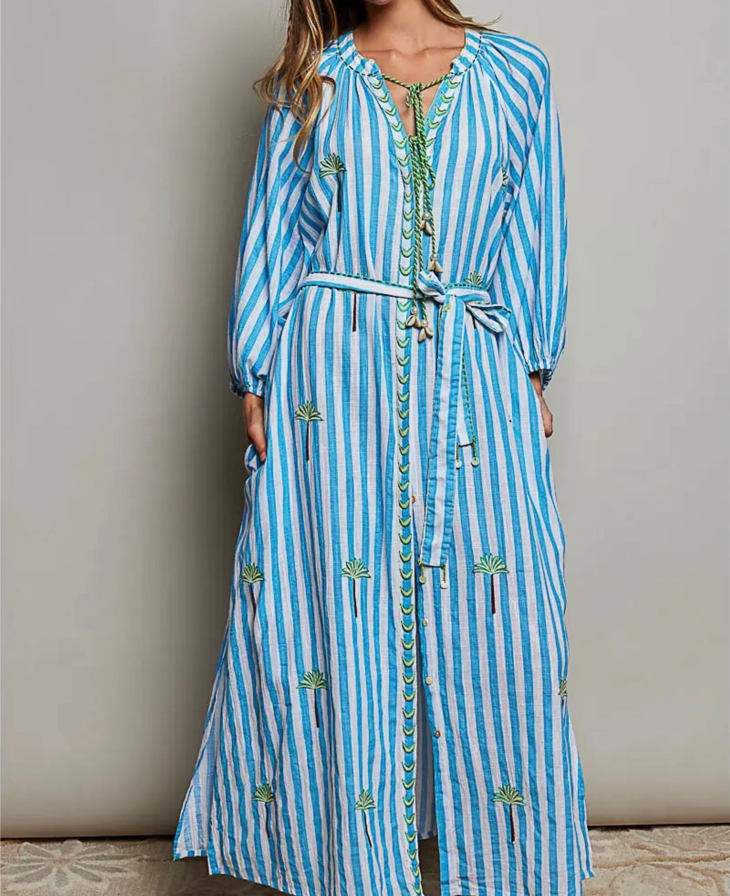 Blue & White Stripe Dress
