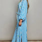 Blue & White Stripe Dress