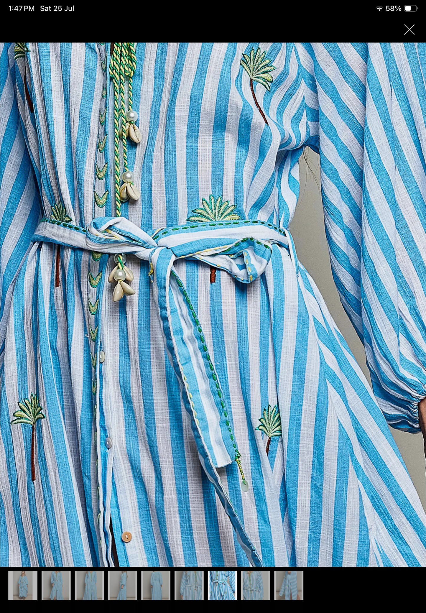 Blue & White Stripe Dress