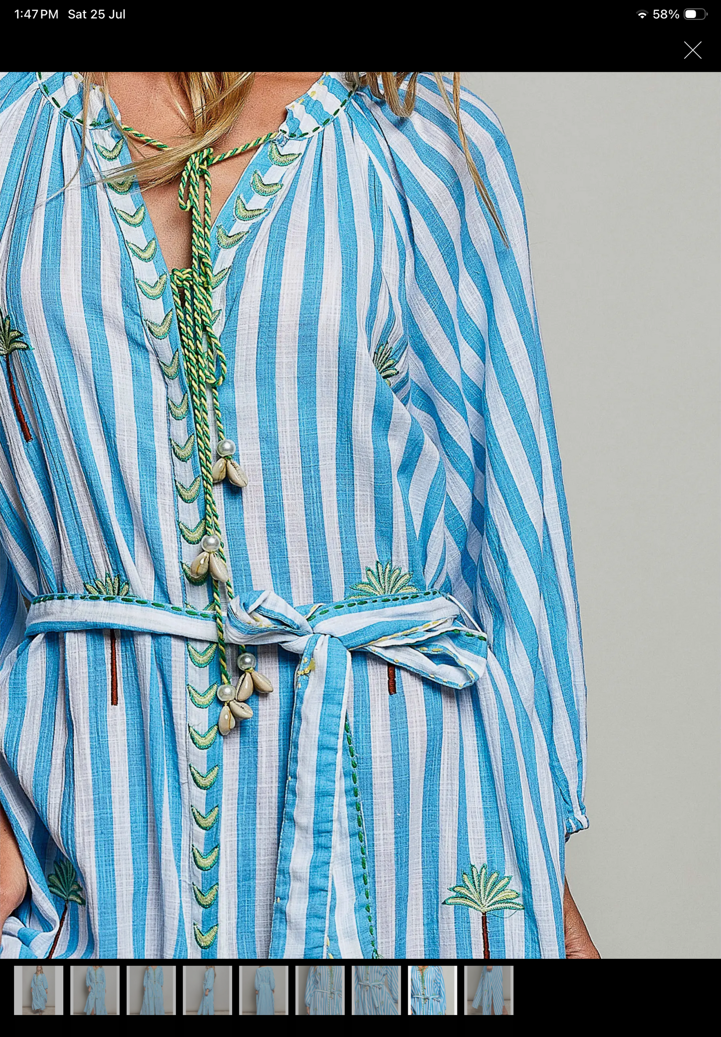 Blue & White Stripe Dress
