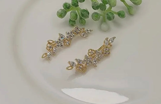 Crystal Earclimber Earrings