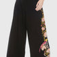 Black Embroidered Pants