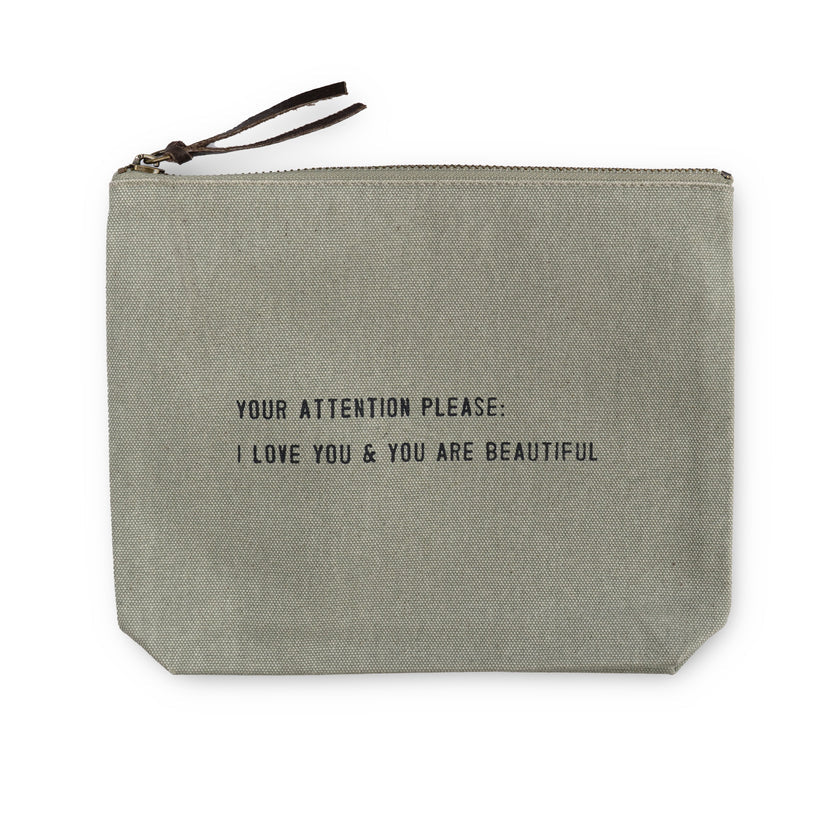 Canvas Zip Bag