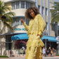 Broderie Anglaise Skirt Yellow