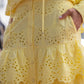 Broderie Anglaise Skirt Yellow