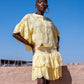 Broderie Anglaise Shirt Yellow