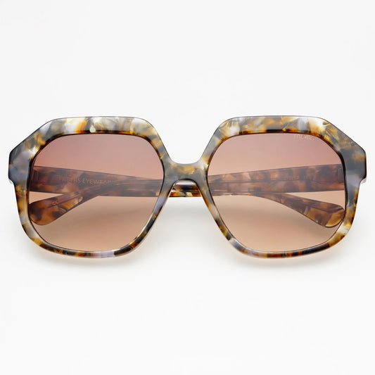 Oversize Grey Tortoise Sunglasses