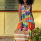 Colorful Maxi Dress - 100% Cotton