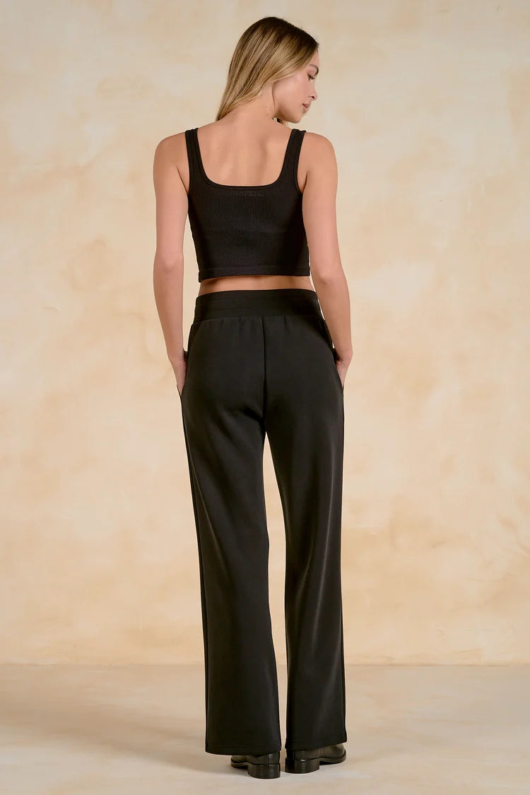 Pull On Buttery Soft Scuba Track Pant - 3 Colors